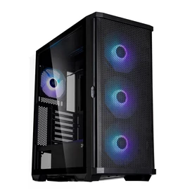 Zalman Z10 Plus RGB Tempered Glass Black gépház