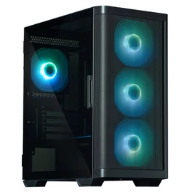 Zalman M4 Tempered Glass Black gépház
