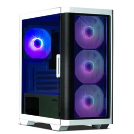 Zalman M4 Tempered Glass White gépház