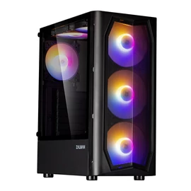 Zalman N4 Rev.1 RGB Tempered Glass Black gépház