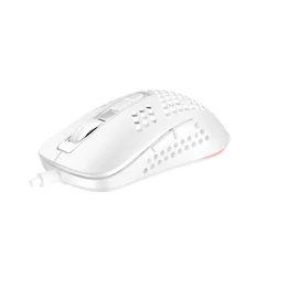Egér, vezetékes, gaming, RGB, AVAX "LW01", fehér