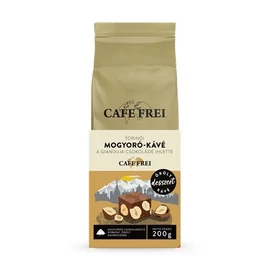 Kávé, pörkölt, őrölt, 200 g, CAFE FREI "Torinói mogyorós csokoládé"