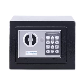 Bútorszéf, elektronikus zár, 230x170x170 mm, DONAU "Tech", fekete