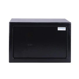 Bútorszéf, kulcsos zár, 310x200x200 mm, DONAU "Tech", fekete