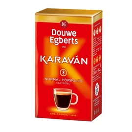Kávé, pörkölt,őrölt, vákuumos csomagolásban, 225 g, DOUWE EGBERTS "Karaván" normál pörkölés