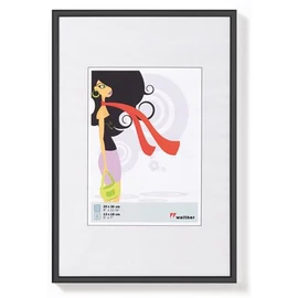 Képkeret, műanyag, 13x18 cm, "New Lifestyle", fekete