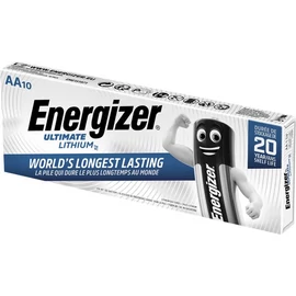Elem, AA ceruza, 10 db, lítium, ENERGIZER "Ultimate Lithium"