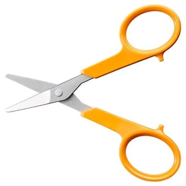 Olló, körömvágó, 10 cm, egyenes, FISKARS "Classic", narancssárga