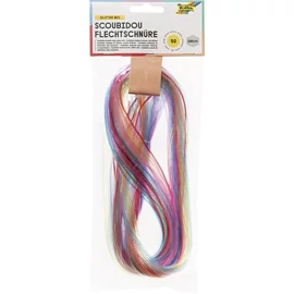 Színes damil, 100 cm, FOLIA "Glitter mix", 50 különböző csillámos szín