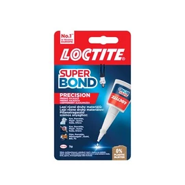 Pillanatragasztó, 5 g, HENKEL "Loctite Super Bond Precision"