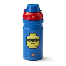Kulacs, 390 ml, LEGO "Classic", kék-piros-mintás