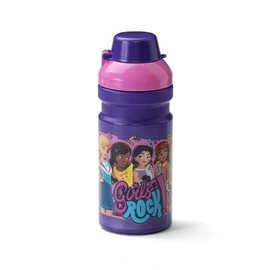 Kulacs, 390 ml, LEGO "Friends", lila-rózsaszín-mintás