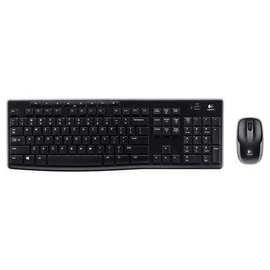 Egér- és billentyűzet készlet, vezeték nélküli, USB, HUN, LOGITECH "MK270", fekete
