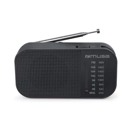 Rádió, hordozható, MUSE, "M-025R", fekete