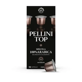 Kávékapszula, Nespresso® kompatibilis, 10 db, PELLINI, "Top alu"