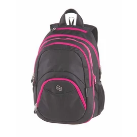Hátizsák, 2in1, notebook tartóval és audió csatlakozóval, PULSE "Teens", pink-fekete