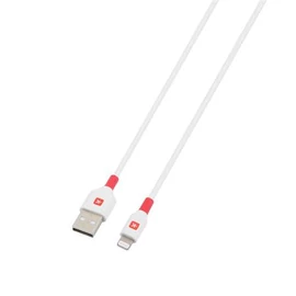USB kábel, USB-A - Lightning (Apple), 2m, SKROSS, fehér