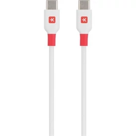 USB kábel, USB-C - USB-C, 1,2m, SKROSS, fehér
