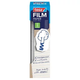 Ragasztószalag, írható, papír, 19 mm x 10 m, TESA "tesafilm®", átlátszó