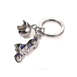 Kulcstartó, 2 charm dísszel, SWAROVSKI® kristályokkal, TROIKA "Key cruising"