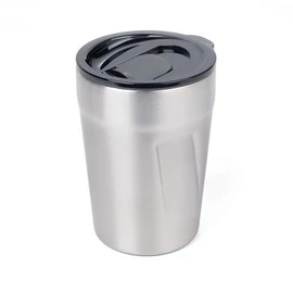 Termoszbögre, 300 ml, rozsdamentes acél, TROIKA "Cup-uccino", ezüst