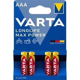 Elem, AAA mikro, 4 db, VARTA "Longlife Max Power"