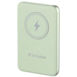 Power bank, mágneses (vezeték nélküli), 10.000mAh, VERBATIM "MCP-10, zöld