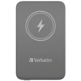 Power bank, mágneses (vezeték nélküli), 10.000 mAh, VERBATIM "MCP-10, szürke