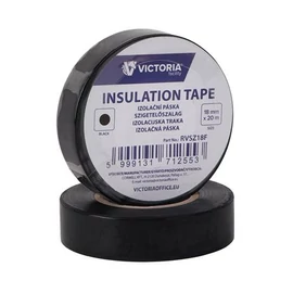 Szigetelőszalag, 18 mm x 20 m, VICTORIA FACILITY, fekete
