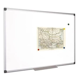 Fehértábla, mágneses, 90x120 cm, alumínium keret, VICTORIA VISUAL