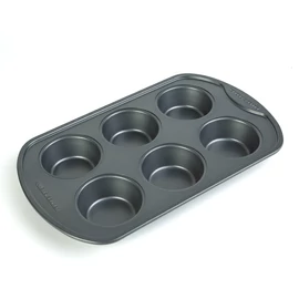 Baker’s Secret Classic Line 6 darabos muffin sütőforma - 31,3 x 18,6 x 3,6 cm