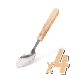 Grill kanál, 4 db, fa nyéllel