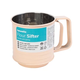 Liszt szita, rugós, 15,5 x 10 x 13,2 cm