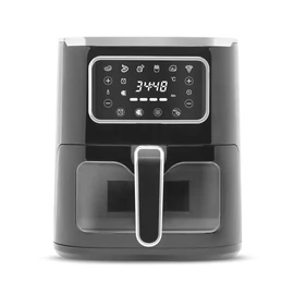Olaj nélküli fritőz, 220-240 V, 1450W, 5 L, érintőgombos