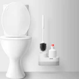 WC kefe szett + tároló, 225 x 100 x 135 mm