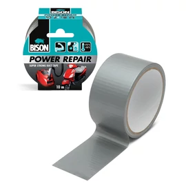 BISON Power Repair szöveterősített ragasztószalag, szürke, 10 m