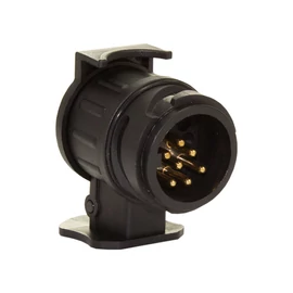 Utánfutó csatlakozó adapter, 7/13 pólusú, 12/24V