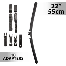 Ablaktörlő 22"/55 cm - 10 db adapterrel