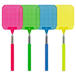 Légycsapó, teleszkópos, műanyag, 25, 72 cm, 4 szín