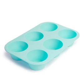 Szilikon muffinsütő-forma, 6 adagos