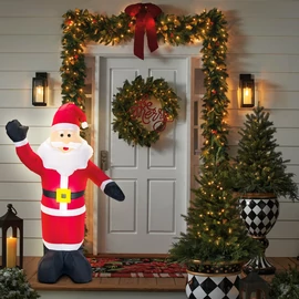 Felfújható mikulás, 150 cm, IP44, 1 LED, hálózati