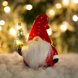 Karácsonyi LED-es manó, 3 féle, 13 x 7 x 9 cm