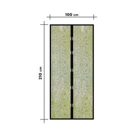 Szúnyogháló függöny ajtóra, mágneses, 100 x 210 cm, Virág mintás