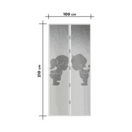Szúnyogháló függöny ajtóra - mágneses - 100 x 210 cm - Fiú + Lány