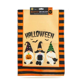 Halloween-i dekoráció - asztalterítő futó - halloween-i motívumokkal - 184 x 33 cm