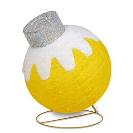 Világító dekoráció - gömbdísz - 60 LED - 60 x 83 cm - arany - 100-200V AC