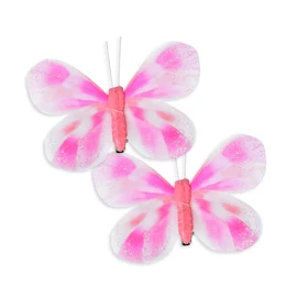 Kerti dekoráció - pillangó - 10 cm - csipeszes - 2 db / csomag