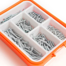 Önmetsző csavar készlet, 3.5-5 mm, 210 részes