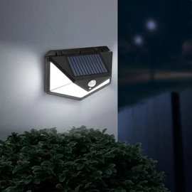 Mozgásérzékelős szolár reflektor, fali, 136 LED