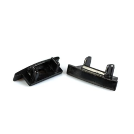 LED aluminium profil végzáró (41011hez) - 2 db - fekete